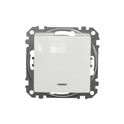 Sedna Design & Elements łącznik pojedynczy z podświetleniem biały SDD111101L SCHNEIDER (SDD111101L)